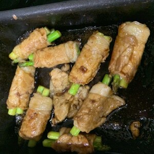 アスパラ肉巻き　焼肉風味